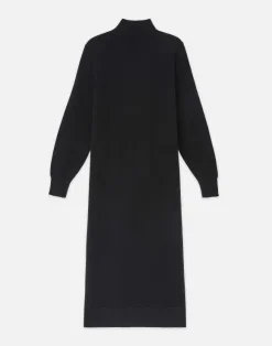 Cashmere Blouson Sleeve Dress