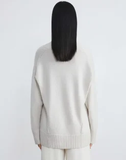 Cashmere Ribbed V-Neck Sweater