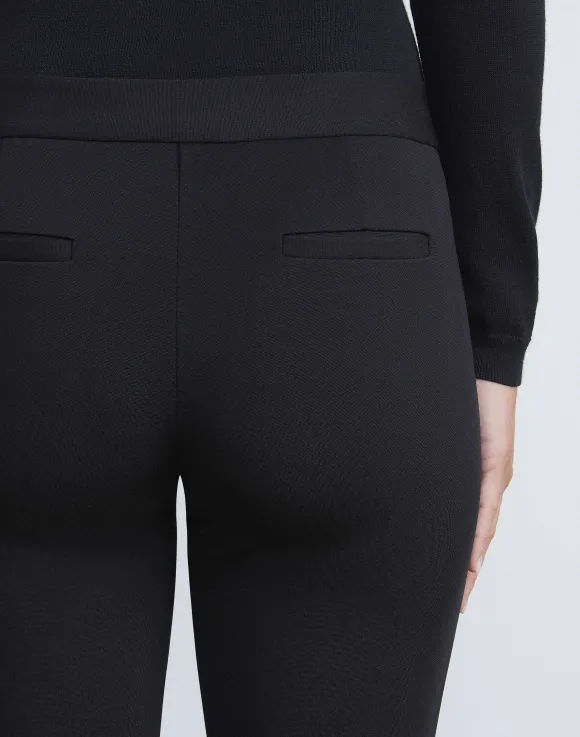 Compact Stretch Viscose Waldorf Flared Pant