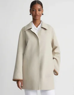 Cotton Double Face Reversible Car Coat