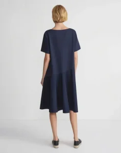 Cotton Jersey Flounced T-Shirt Dress