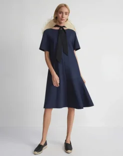 Cotton Jersey Flounced T-Shirt Dress