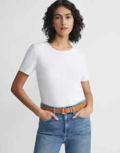 Cotton Rib Crewneck T-Shirt