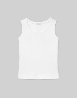 Cotton Rib Scoop Neck Tank