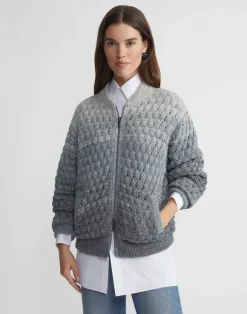 Denim Yarn & Organic Chambray Reversible Bomber