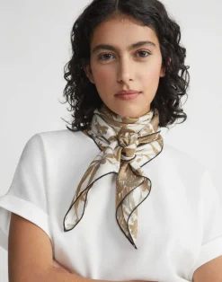 Eco Fern Fields Print Silk Scarf