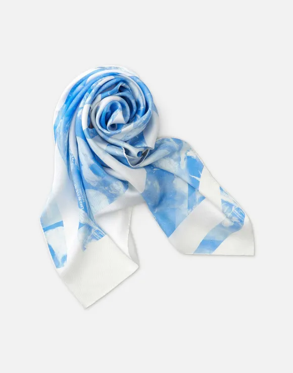 Eco Flora Print Silk Scarf
