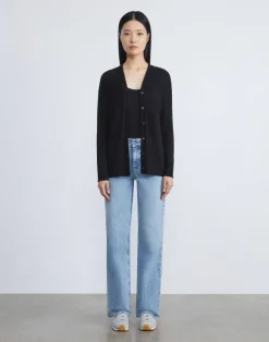 Fine Gauge Cashmere V-Neck Cardigan