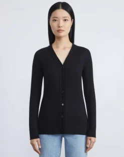 Fine Gauge Cashmere V-Neck Cardigan