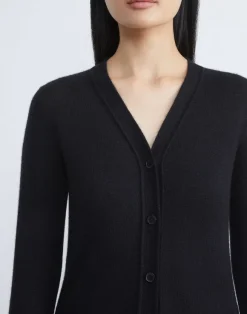 Fine Gauge Cashmere V-Neck Cardigan