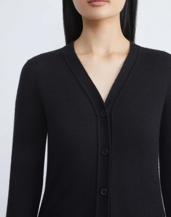 Fine Gauge Cashmere V-Neck Cardigan