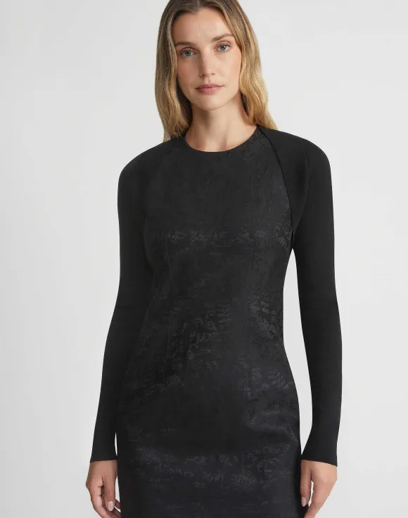 Finespun Voile Ponti Stitch Shrug