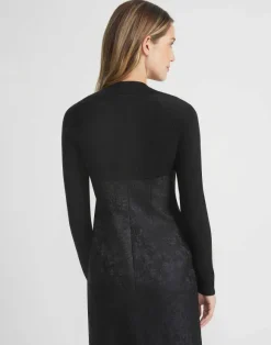 Finespun Voile Ponti Stitch Shrug