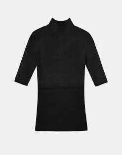 Finespun Voile Ribbed Short Sleeve Sweater