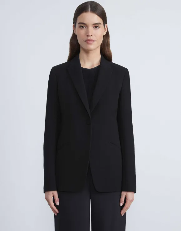 Finesse Crepe Cutaway Blazer