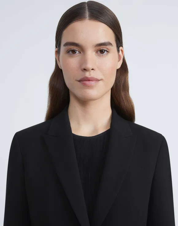 Finesse Crepe Cutaway Blazer