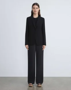 Finesse Crepe Cutaway Blazer