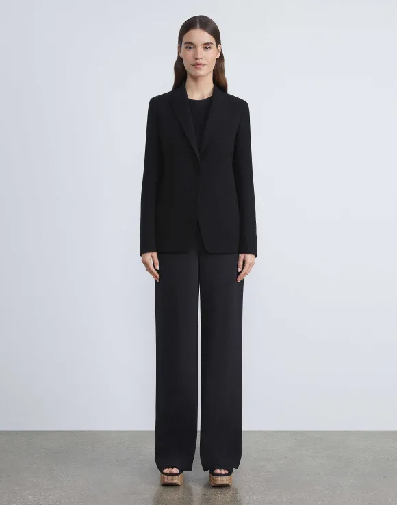 Finesse Crepe Cutaway Blazer