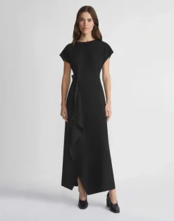 Finesse Crepe Tie Front Dress
