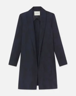 Flora Bloom Cloqu Jacquard Viscose Shawl Collar Jacket