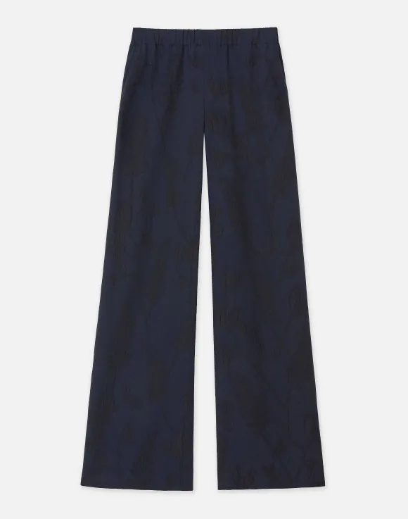 Flora Bloom Cloqu Jacquard Viscose Riverside Pant