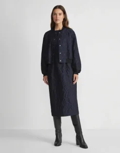 Flora Bloom Cloqu Jacquard Cotton-Silk Bomber Jacket