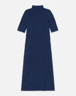 Flora Jacquard Responsible Fine Gauge Merino-Viscose Sweater Dress