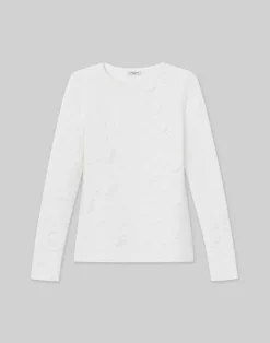 Flora Jacquard Responsible Fine Gauge Merino-Viscose Sweater