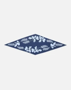 Flora Print Silk Diamond Scarf