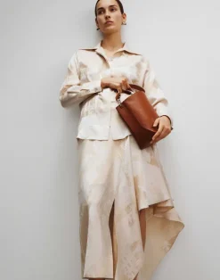 Grained Calfskin Leather 8 Knot Hobo—Small