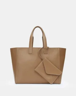 Grained Calfskin Leather Postmark L Tote