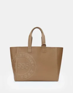 Grained Calfskin Leather Postmark L Tote
