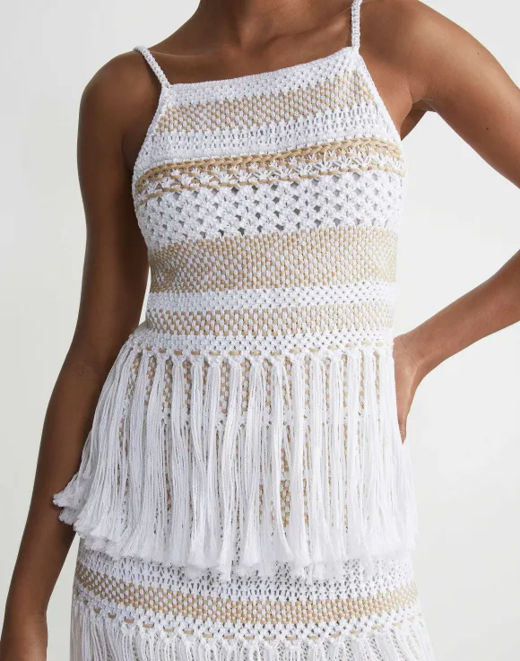 Hand Macram Organic Cotton Tank