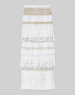 Hand Macram Organic Cotton Skirt
