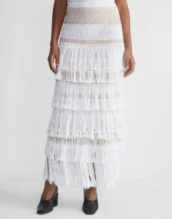 Hand Macram Organic Cotton Skirt