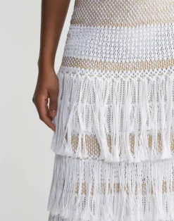 Hand Macram Organic Cotton Skirt