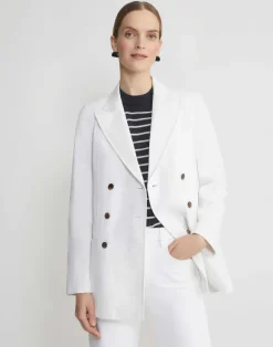 L148 Denim Double Breasted Blazer