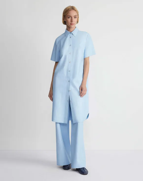Lambskin Leather Tunic Shirt