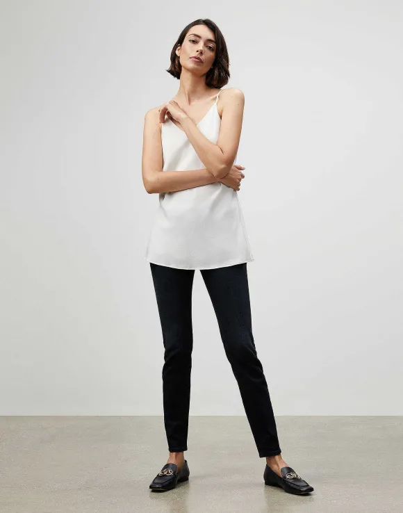 Lightweight Sandwashed Silk Bias Tank