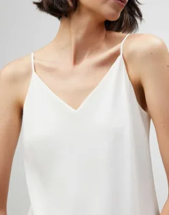 Lightweight Sandwashed Silk Bias Tank