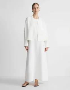 Linen A-Line Maxi Dress