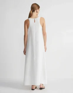 Linen A-Line Maxi Dress