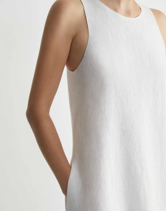 Linen A-Line Maxi Dress