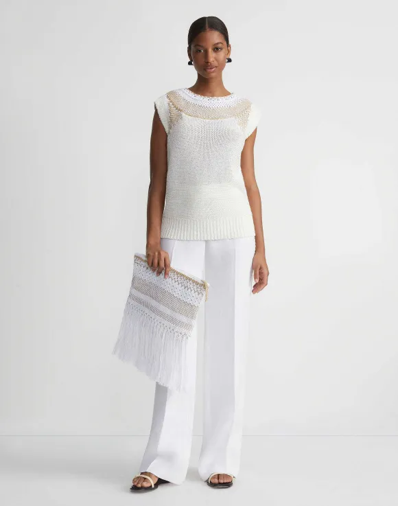 Linen Hand Crochet Sullivan Pant