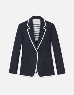 Linen Tipped Blazer