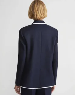 Linen Tipped Blazer