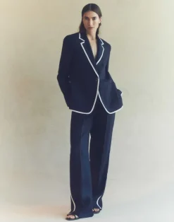 Linen Tipped Blazer