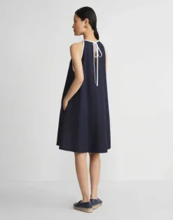 Linen Tipped Swing Dress