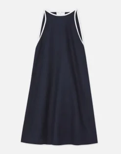 Linen Tipped Swing Dress