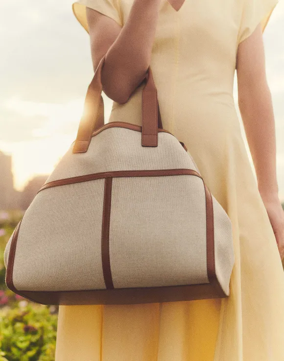 Linen-Hemp Garden L Tote